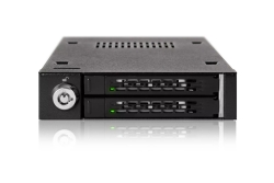 Backplane IcyDock 2x6,3cm SATAI-III in 1x3,5 HDD/SSD sw