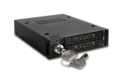 Backplane IcyDock 2x6,3cm SATAI-III in 1x3,5 HDD/SSD sw