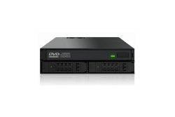 Backplane IcyDock 2x6,3cm SATAI-III/SAS in 1x5,25 HDD/SSD