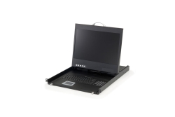LevelOne KVM Konsole 19 LCD 8xUSB-B,8xVGA,8xPS/2 DE schwarz