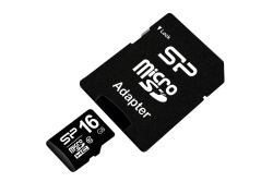 Silicon Power MicroSD Card 16GB SDHC CL.10 inkl. Adapter
