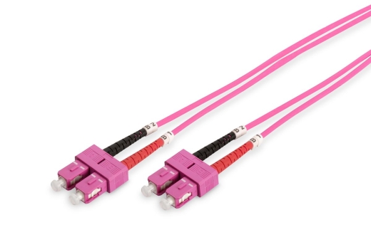 DIGITUS LWL Patchkabel SC -> SC 3.00m Multimode Duplex OM4