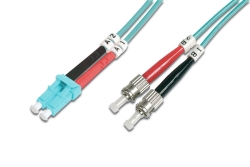 DIGITUS LWL Patchkabel LC -> ST 5.00m Multimode Duplex...