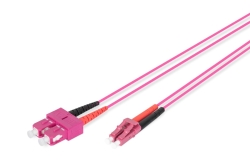 DIGITUS LWL Patchkabel LC -> SC 1.00m Multimode Duplex...