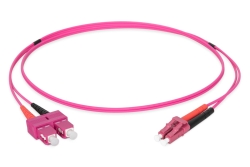 DIGITUS LWL Patchkabel LC -> SC 1.00m Multimode Duplex OM4