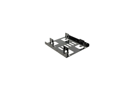DELOCK Einbausatz 3,5 für 2x 2,5 HDD/SSDs Metall schwarz