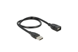 DELOCK USB Verl.A -> A St/Bu 0.50m ShapeCable sw