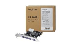 Logilink PCI Express Karte, 4x USB 3.0