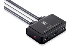 LevelOne KVM Switch 2-Port USB HDMI-Kabel sw