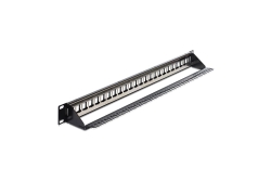 DELOCK Patchpanel 1HE 24 Keystone Ports 19,2 x 14,9mm