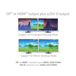 Club3D 4K Dockingstation USB3 ->3xUSB3/HDMI/DP/DVI/ black retail