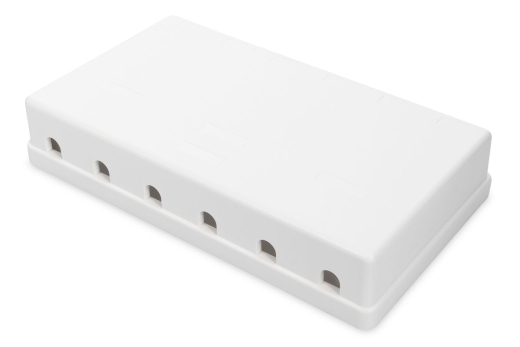 DIGITUS Aufputz Gehäuse für Konsolidierungspunkte 6Port weiß