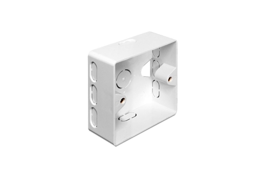 DELOCK Keystone Aufputzsgehäuse weiß