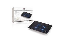 CONCEPTRONIC 4-Fan USB-A2.0 Laptop-Kühlpad 25Kg 15.6 sw