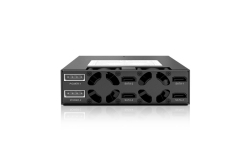 Backplane IcyDock 4x6,3cm SATAI-III/SAS in 1x5,25 HDD/SSD