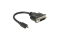 DELOCK HDMI Adapter micro D -> DVI(24+1) St/Bu schwarz