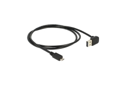 DELOCK USB Kabel A -> Micro-B St/St 1.00m 90°sw...