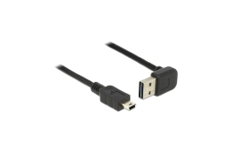 DELOCK USB Kabel A -> Mini-B St/St 1.00m 90° sw