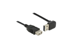 DELOCK USB Verl.A -> A St/Bu 1.00m 90° sw Easy USB