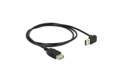 DELOCK USB Verl.A -> A St/Bu 1.00m 90° sw Easy USB
