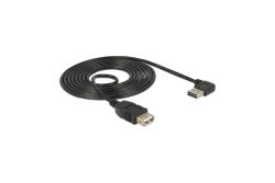 DELOCK USB Verl.A -> A St/Bu 1.00m 90° sw Easy USB
