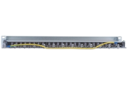INTELLINET Patchpanel 1HE 24-Port Cat6 FTP grau