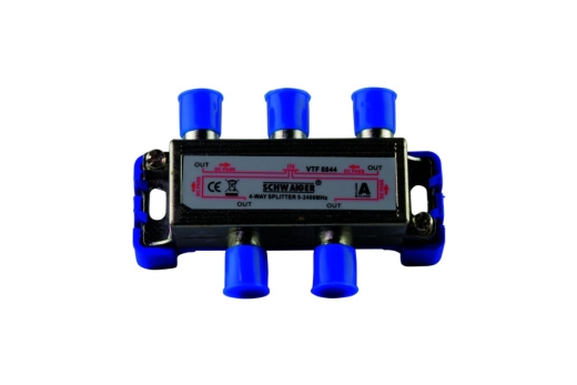 Schwaiger Breitband-Verteiler 4-fach 9db