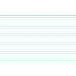 Karteikarten - DIN A8, liniert, weiß, 100 Karten