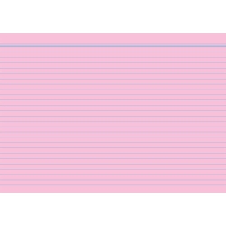 Karteikarten - DIN A6, liniert, rosa, 100 Karten