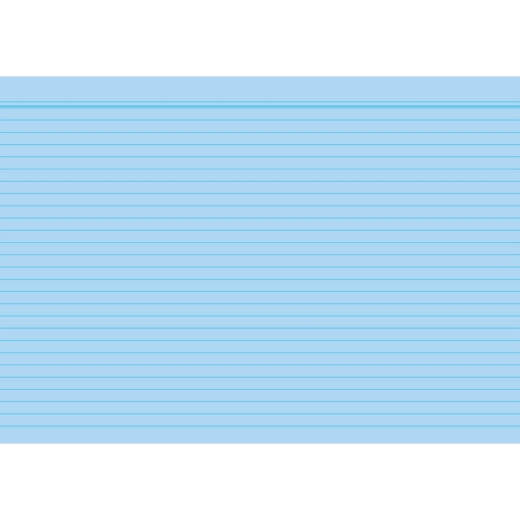 Karteikarten - DIN A5, liniert, blau, 100 Karten