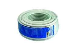 Schwaiger Koaxial-Antennen-Kabel 135 dB 5-fach 25m Weiß