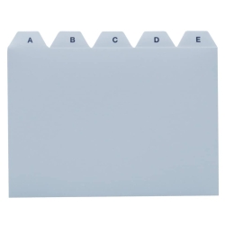 Leitregister PP - A6 quer, grau