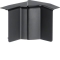 HAGER TEHALIT Inneneck SL200554 RAL9011 VDI graphitschwarz