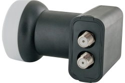 Schwaiger Twin LNB HD 4K Wetterfest Grau