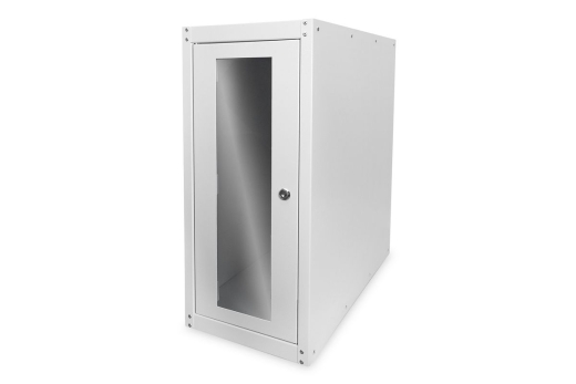 DIGITUS PC Schutzgehäuse 698,5x300x600mm Rollen,Glas IP20 gr