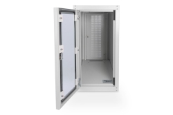 DIGITUS PC Schutzgehäuse 698,5x300x600mm Rollen,Glas IP20 gr