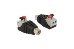 DELOCK Adapter Terminalblock 2Pin -> Cinch Buchse...
