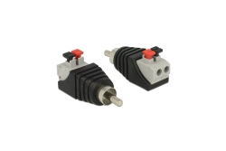 DELOCK Adapter Terminalblock 2Pin -> Cinch Stecker...