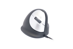 R-Go Maus HE ergonomisch rechts USB mittel schw./silb retail