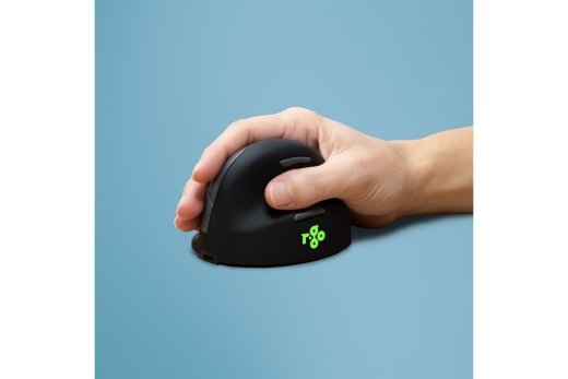 R-Go Maus HE ergonomisch rechts Bluetooth mittel schw./silb retail