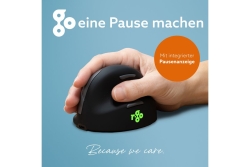 R-Go Maus HE ergonomisch rechts Bluetooth mittel schw./silb retail