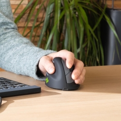 R-Go Maus HE ergonomisch links Bluetooth mittel...