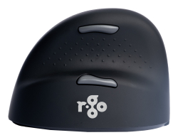 R-Go Maus HE ergonomisch links Bluetooth mittel schw./silb retail