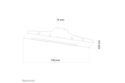 Neomounts Maus-/Tastaturablagehalt. sil. Max.10KG