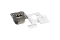 Logilink Cat.6A Anschlussdose, 2x RJ45,weiß, waagerecht