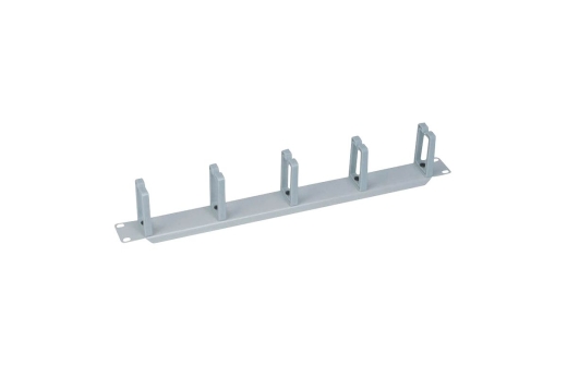 Logilink Kabelführungspanel 19 1HE, 5 Plastikringe, grau