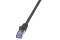 Logilink Patchkabel CAT6A S/FTP AWG26 PIMF 0,50m schw.