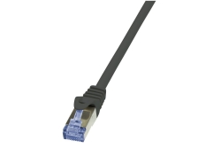 Logilink Patchkabel CAT6A S/FTP AWG26 PIMF 3,00m schw.