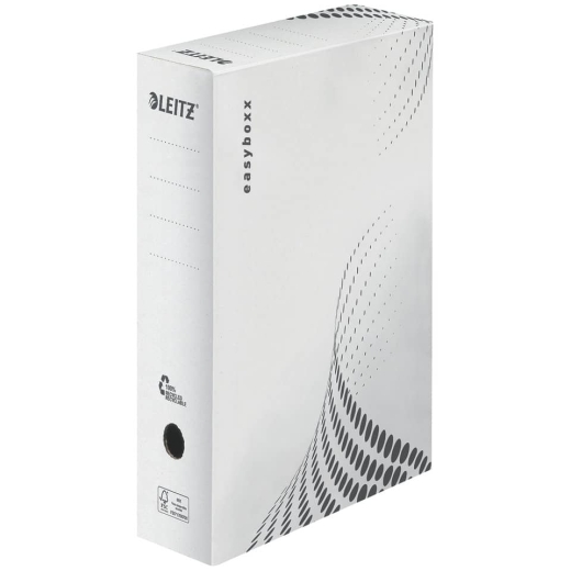 6132 Archivbox easyboxx - A4, 100 mm, Wellpappe (RC), weiß