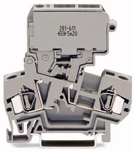 WAGO Sicherungsklemme 281-611 für Sicherungen 5x20mm